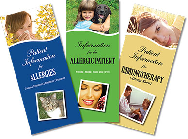 Serolab informational phamplets: Patient Information for Allergies, Information for the Allergic Patient, and Patient Information for Immunotheraphy (allergy shots).